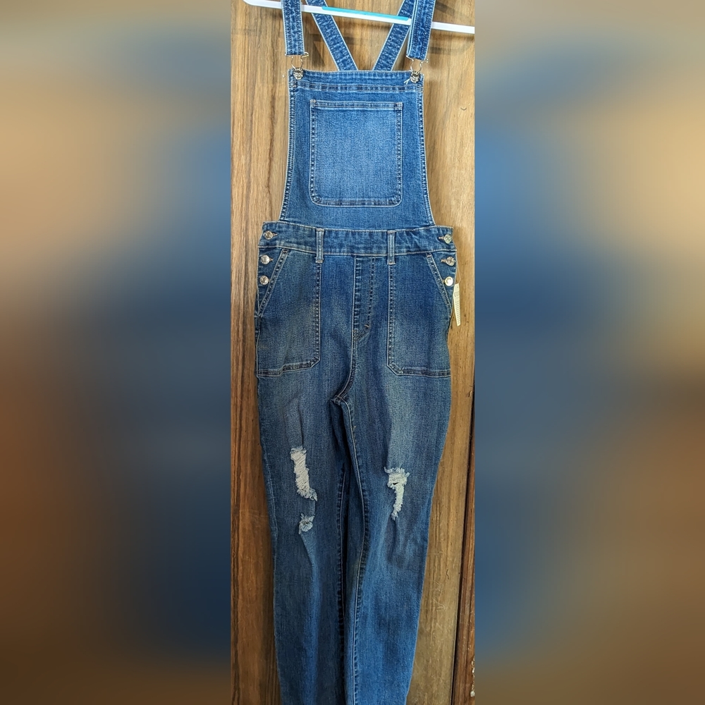 Guess Blue Denim Overalls